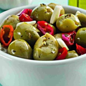 Olive Verdi Schiacciate Condite Alla Pescheria 1 Kg Raccolto Mangiato