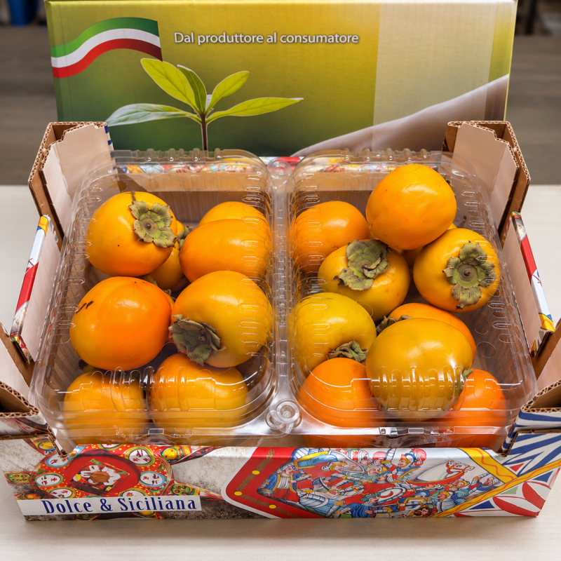 Cassetta siciliana di cachi mela