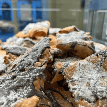 Chiacchiere al cioccolato