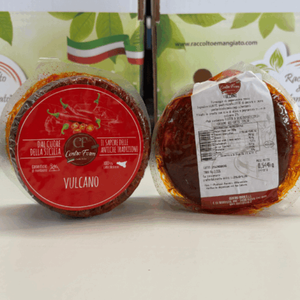 Formaggio vulcano con dettagli