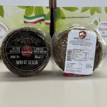 Formaggio Nero di Sicilia con dettagli