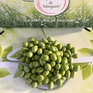 Olive verdi da schiacciare