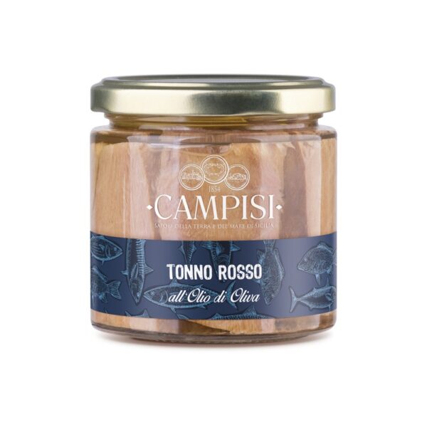 tonno-rosso-in-olio-d-oliva Tonno Rosso in Olio di Oliva | CAMPISI | da 220gr - immagine 1