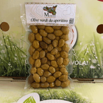 buste sottovuoto olive verdi al naturale