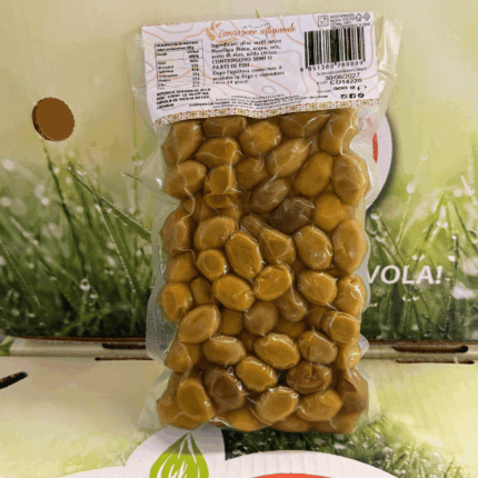 buste sottovuoto olive verdi al naturale